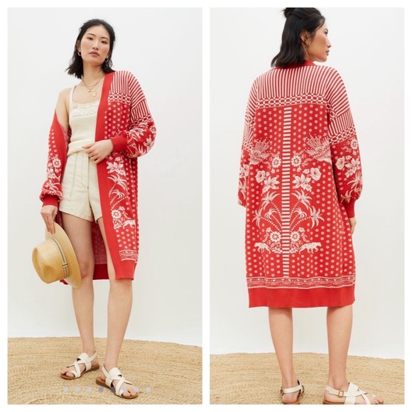 FARM Rio Sweaters - Farm Rio Tropical Cardigan
